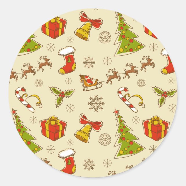 Christmas Setting Sticker Labels (Front)