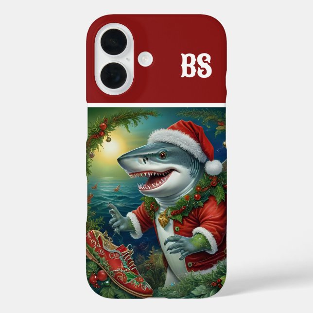 christmas shark in disguise  - coastal vibes Case-Mate iPhone case (Back)