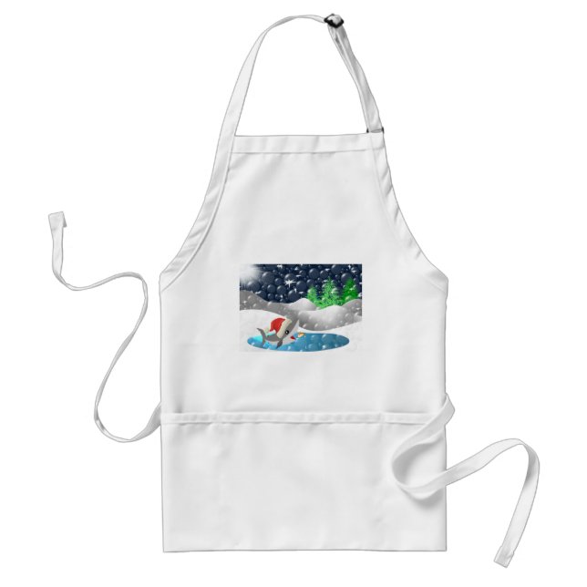 Christmas Shark Standard Apron (Front)