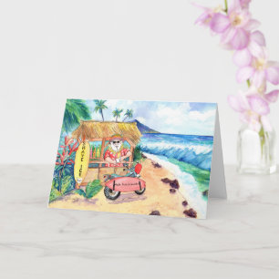 Christmas Shave Ice Santa Card