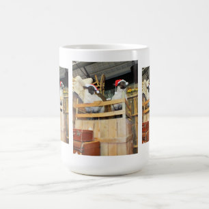Christmas sheep coffee mug