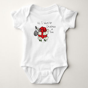 Christmas Sheep Kids Cartoon Baby Bodysuit