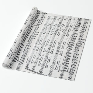 Christmas Sheet Music Merry Christmas Wrapping Paper
