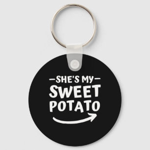 Christmas She's My Sweet Potato I Yam Matching Tha Key Ring