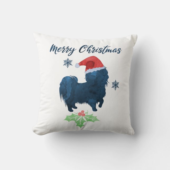 Christmas Shih Tzu Dog Cushion (Front)