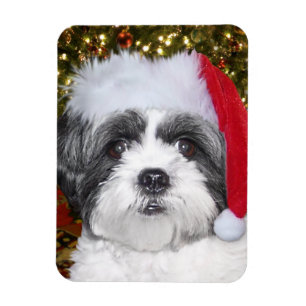 Christmas Shih Tzu Dog Magnet