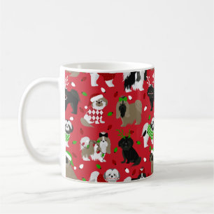 Christmas Shih Tzu Dogs Coffee Mug