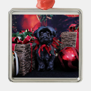 Christmas - Shih Tzu - Lily Metal Tree Decoration