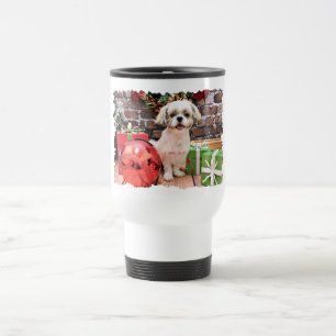 Christmas - Shih Tzu - Marley Travel Mug