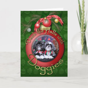 Christmas - Shih Tzu - Ruffles and Riley Holiday Card