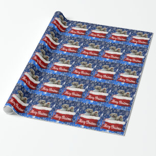 Christmas Shih tzu Wrapping Paper