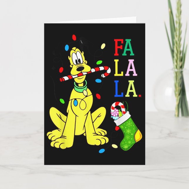 Christmas Shirt Cute La Fa Fa Swea  Card (Front)