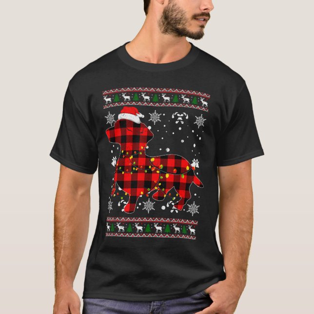 Christmas Shirt For Dachshund Lover Gift Santa Buf (Front)