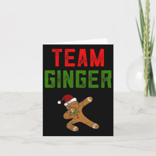 Christmas Shirt For Kids Team Ginger Dabbing Ginge Card