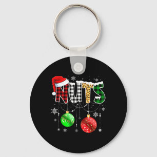 Christmas Shirt Matching Couple Family Chestnuts Key Ring