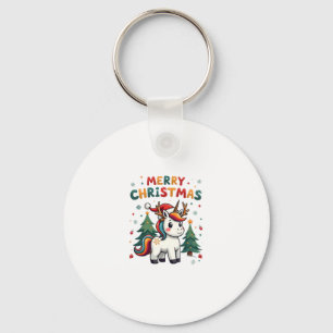 Christmas Shirt Unicorn Girls Christmas Outfit Chr Key Ring