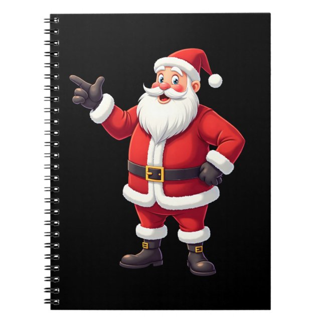 Christmas Shirts for Boys Kids Dabbing Santa Xmas  Notebook (Front)