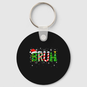 Christmas Shirts For Kids Boys Bruh Funny Christma Key Ring