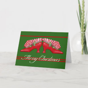 Christmas Shoes Greeting Card