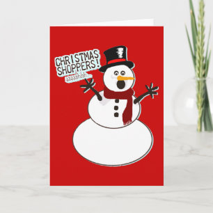 Christmas Shoppers! Holiday Card