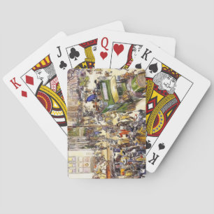 Christmas Shoppers on Fifth Avenue (New York City) Playing Cards