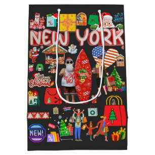 Christmas Shopping Geschenktüte Medium Gift Bag