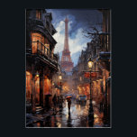 Christmas Shopping In Paris Acrylic Print<br><div class="desc">Paris in the rain while doing your Christmas shopping.</div>