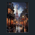 Christmas Shopping In Paris Acrylic Print<br><div class="desc">Paris in the rain while doing your Christmas shopping.</div>