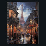 Christmas Shopping In Paris Notebook<br><div class="desc">Paris in the rain while doing your Christmas shopping.</div>