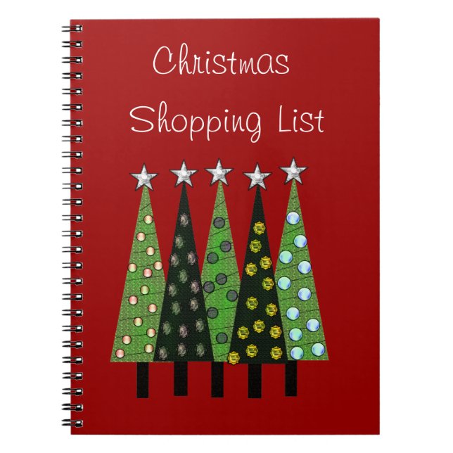 Christmas Shopping List Note Book (Front)