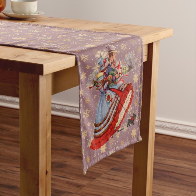 Christmas Shopping Long Table Runner (In Situ)