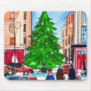 Christmas Shopping Mouse Pad