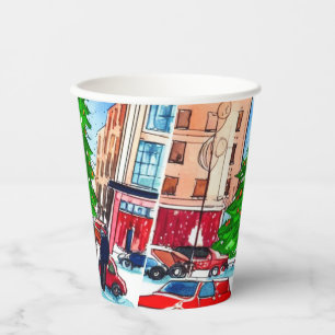 Christmas Shopping Paper Cups