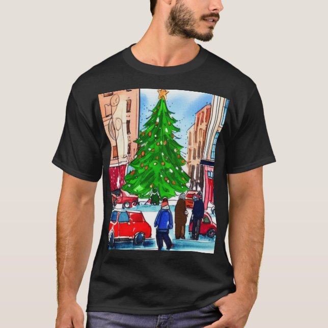 Christmas Shopping T-Shirt (Front)