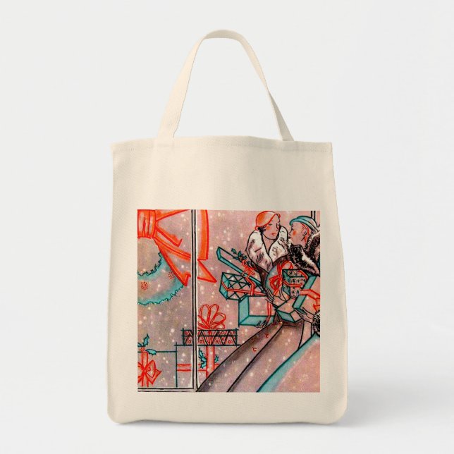 Christmas Shopping Tote Bag (Front)