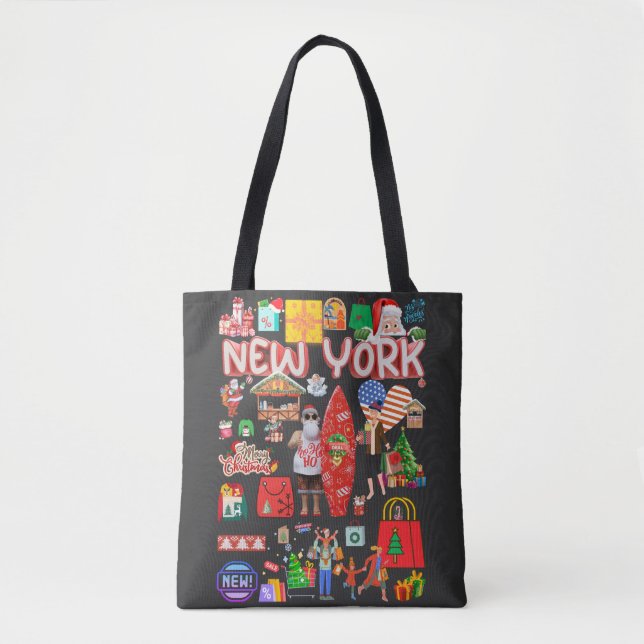 Christmas Shopping Tote Bag (Front)