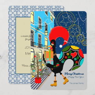 Christmas shopping with the Portuguese Rooster Card