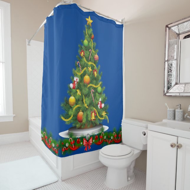 Christmas Shower Curtain (In Situ)