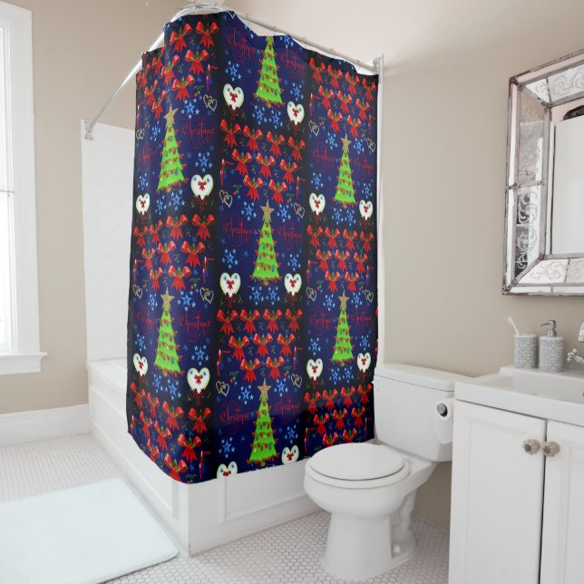 Christmas shower curtain (In Situ)