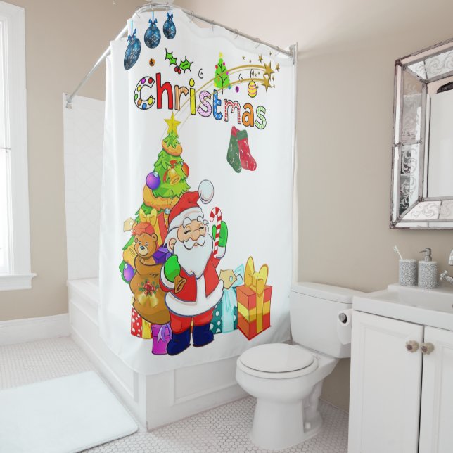 Christmas Shower Curtain (In Situ)