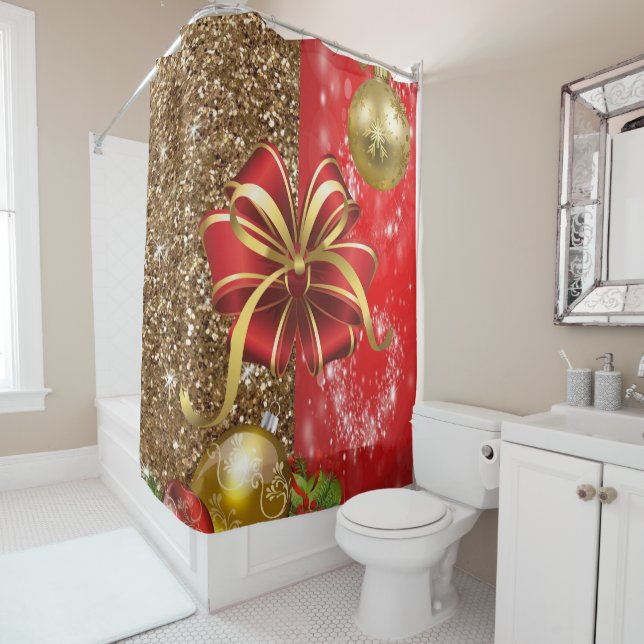 Christmas Shower Curtain (In Situ)