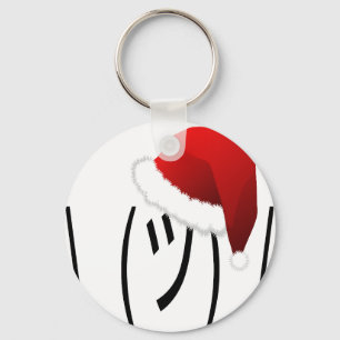 christmas shrug emoji key ring