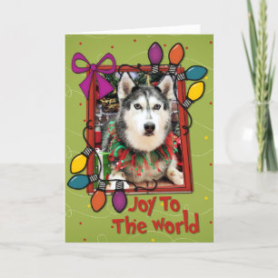 Christmas - Siberian Husky - Nika Holiday Card
