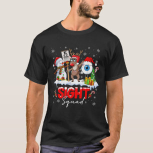 Christmas Sight Squad Santa Reindeer Optometrist S T-Shirt