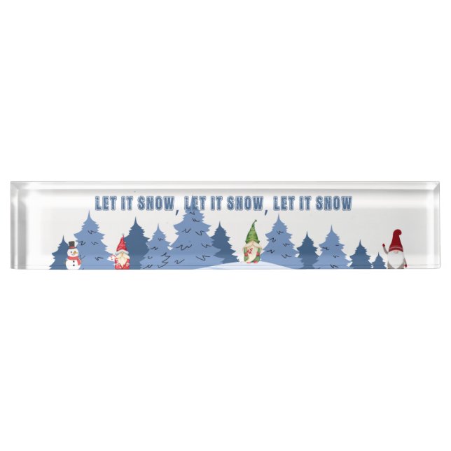 Christmas sign for office or home nameplate (Front)
