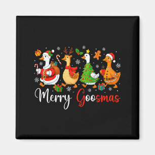 Christmas Silly Goose Funny Merry Goosemas Xmas Tr Magnet