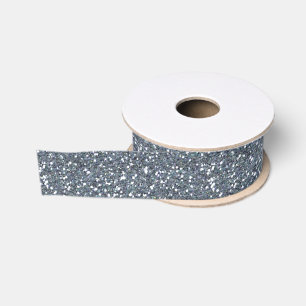 Christmas Silver Grosgrain Ribbon