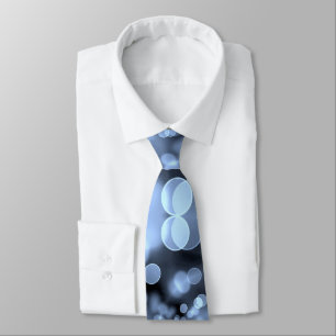 Christmas Silvery Blue Snowflakes Tie
