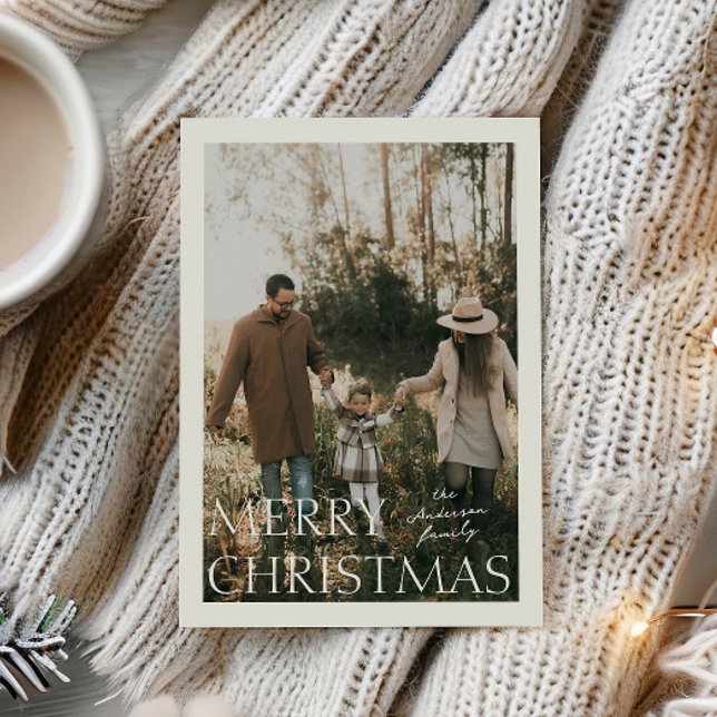 Christmas Simplicity Photo Holiday Card (Creator Uploaded)