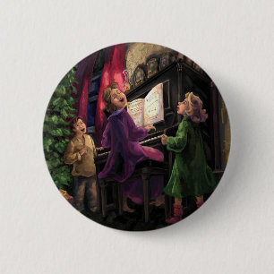 Christmas Sing Along 6 Cm Round Badge